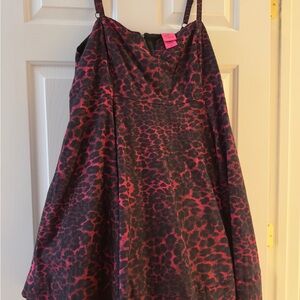 Betsey Johnson Pink Leopard Tulle Dress - Size 22
